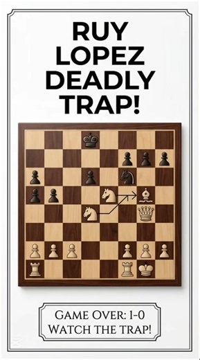 Never Move Like This in Chess! 😳 Instant Checkmate Trap#shortvideo
