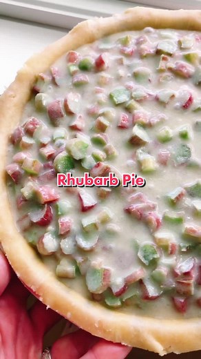 Homemade Rhubarb Pie Recipe from Grandma