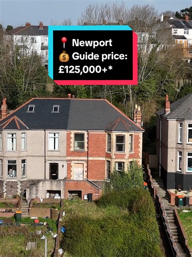 This period property is in an elevated position overlooking the Newport skyline with views of the iconic Newport Transporter Bridge. It's a time capsule inside with Victorian features waiting to be restored and antique furniture included in the sale. At auction 10th-12th March 🏠 Lot 37: 33 Gibbs Road, Newport, NP19 8AR. Guide price: £125,000 * *The auction guide price is an indication of the seller's minimum expectation and is not a market valuation. #periodproperty #realestatetok #fyp #propert