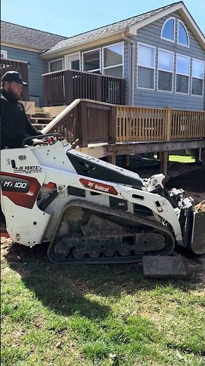 Moving a MASSIVE Dirt Pile with a Skid Steer (Satisfying Cleanup) #lawncare #hardscape