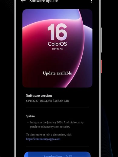 Oppo A5: The 2026 Surprise! 🚀 Is your Oppo A5 feeling faster today? Check your settings for the February 2026 OTA update and let me know in the comments if your battery life improved! 🔋 #techtips #oppoa5 #coloros #androidupdate #aurtechtips #budgetphone #smartphonehacks #techupdates #gadgetnews #oppoindia #mobiletech #softwareupdate