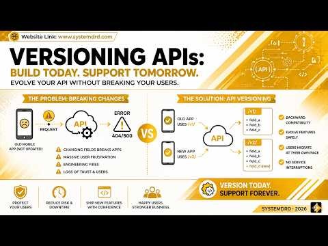 API Versioning Explained | How Breaking Changes Crash Mobile Apps (System Design)