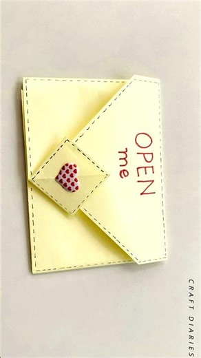 How to fold a letter | Cute way to fold an envelope #envelope #ytshorts