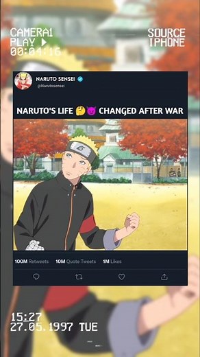 HOW NARUTO’S LIFE COMPLETELY CHANGED AFTER THE FOURTH GREAT NINJA WAR 🥹🧡 #naruto #narutoshippuden