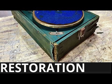 1938 rare Gramophone Restoration | I restored old record player