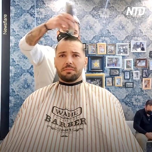 1.2M views · 21K reactions | Awesome Barber Shaves his Head to Support Friend With Cancer | Aging with Grace | Facebook