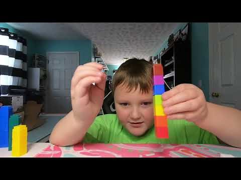 Building Numberblocks 1-10 with Unifix Cubes