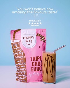 Want protein that tastes delicious but doesn’t use any artificial sweeteners? Organically grown ingredients for a difference you can taste! 🌿 Available in Vegan & Whey 🌏 100% Natural Ingredients 🙅‍♀️ Zero Artificial Nonsense ~Try Happy Way's Whey Protein Powder Today ~ | Happy Way
