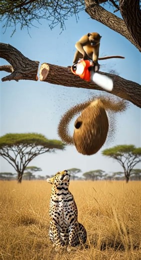 The Monkey’s Secret Weapon A Beehive Watch This Amazing Survival Trick #wildlife #nature #animals