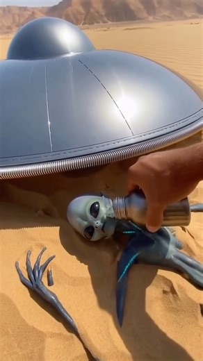 Small Alien Lifeform Found After UFO Wreck — Filmed in the Desert! #alien #aliens #ufo #ufos #ovni
