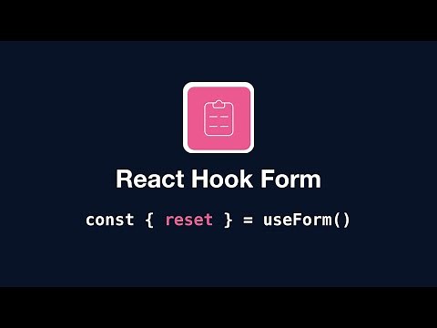 React Hook Form - useForm: reset