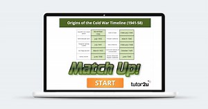 GCSE: Origins of the Cold War (1941-58) Timeline "Match-Up" Activity