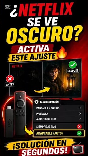 Does Netflix look DARK on Fire Stick? Change THIS setting 🔥📺