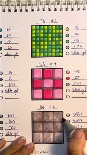How to color Tile Pattern || Tutorial #shorts #colors #art #drawing #coloring #sketch #tutorial