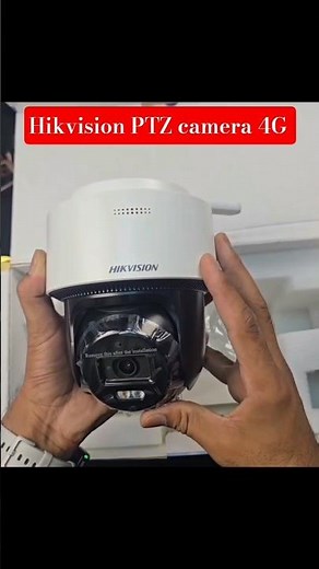 Hikvision PTZ camera 4G 360 degree rotate colour view 🔥💯 #Hikvision #ptzcamera #cctv