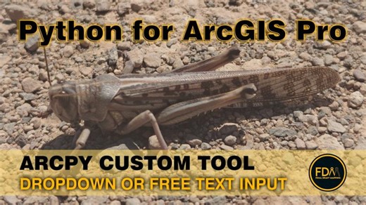 Dropdown List or Freetext User Input for ArcGIS Pro Custom Script Tool | Python for ArcGIS Pro | Glen Bambrick