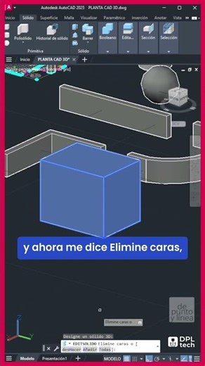 CAD 84 - Cómo vaciar una figura en AutoCAD 3D Español | CURSO BÁSICO AUTOCAD