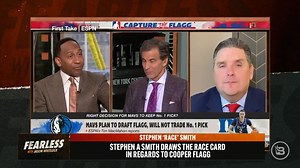 32K views · 280 reactions | Cooper Flagg is projected to be the No. 1 overall pick in the upcoming NBA Draft, and Stephen A. Smith appears to be upset about this. He has claimed that Flagg benefits from “white privilege” and suggested that the Dallas Mavericks have no choice but to draft him. | Jason Whitlock | Facebook