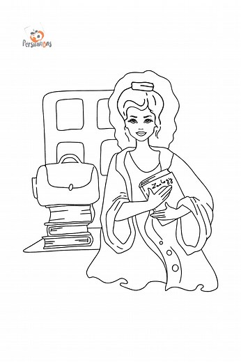 Barbie mewarnai gambar - Unduh, cetak, online untuk anak-anak!