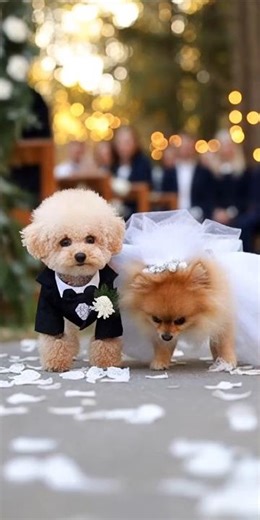 강아지 결혼식 모음 puppy wedding ワンちゃんのウエディング boda de cachorros 小狗婚礼 귀여운 동물 可愛い動物 cute animal 动物 precioso 감동