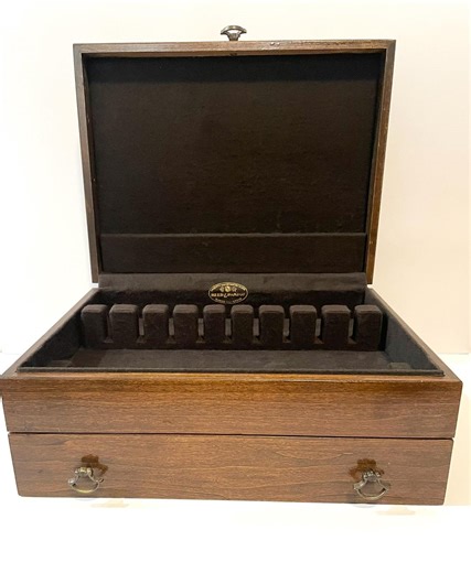 Vintage Reed and Barton Wooden Silverware Flatware Box - Etsy