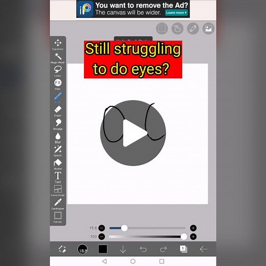 How to Make Chibi Eyes Tutorial Using IbisPaintx