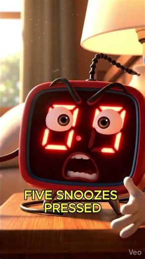 Talking Alarm Clock 🤯 AI Animated Clock Complains About Snooze Buttons #shorts #alarmclock