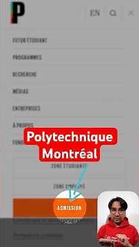 Application for admission to Polytechnique Montréal - I am a graduate