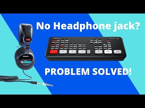 Atem Mini Headphone Output Solution | Monitor Audio On Headphones In RealTime.