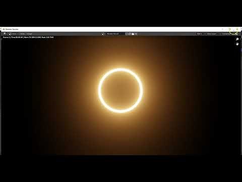 Blender Tutorial: Solar Eclipse Procedural for Beginners.