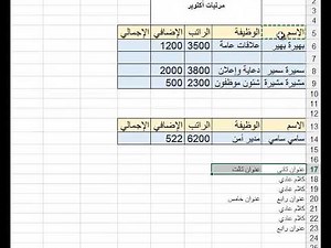 شرح عربي بسيط، كورس إكسيل Excel كامل، الدرس التاني