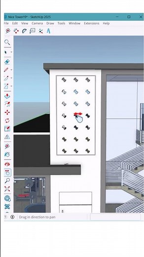 SketchUp Tutorial 🔥 | Learn how to create ventilation & decorative wall patterns using the 1001bit