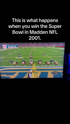 Winning the Super Bowl in Madden NFL 2001