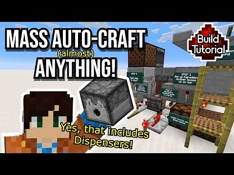 Easy Mass Autocrafter Tutorial [Minecraft 1.21]