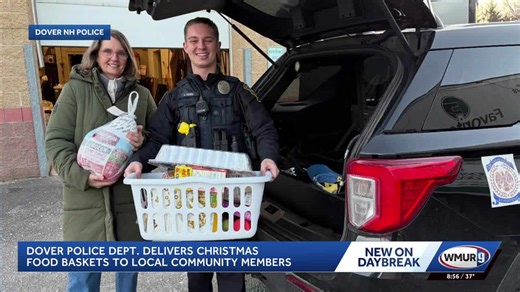 Dover Police Dept. delivers Christmas food baskets to local community members