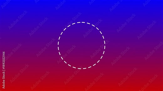 Animation of dots on a gradient background, circle of dots moving continuously.