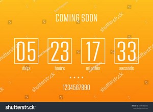 Coundown Timer Vector Design Illustration Isolated Stock Vector (Royalty Free) 1805186536 | Shutterstock