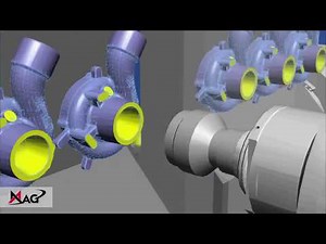 MAG SPECHT 600 L: Machining of a turbocharger housing + simulation