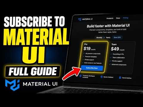 How to subscribe to Material UI for consistent design system branding - Full Guide
