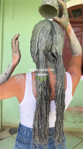 argila verde no cabelo #argilanocabelo #cachoscomvolume #cabelocacheado #cabelodossonhos #fyy