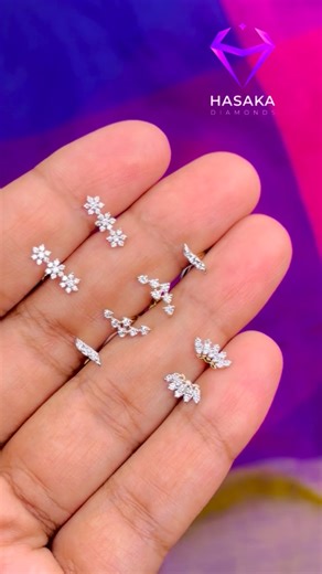 Hasaka Diamonds on Instagram: "✨🧬 NEW MODEL HELIX STUDS — LAUNCHED! Innovation meets elegance. Introducing our Helix 🧬 Studs, designed with a sleek twist and signature sparkle that adds a bold yet refined touch to your ear styling. Minimal in size, powerful in style — these studs are made for everyday wear with a modern edge. Lightweight, trendy, and effortlessly chic. 💫 ✨ New helix-inspired design ✨ Super lightweight comfort ✨ Perfect for daily & layered ear looks ✨ Crafted with Hasaka preci