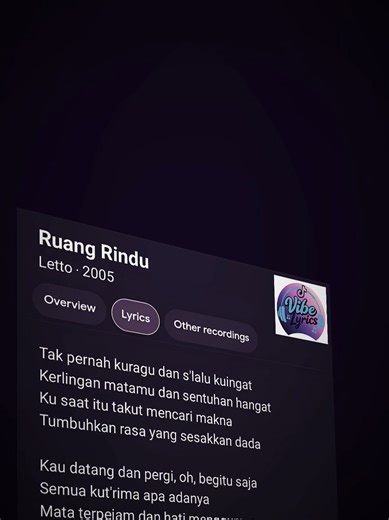 Discover the Meaning Behind Ruang Rindu by Letto
