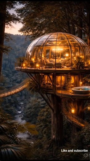 Luxury Treehouse Build Transformation 🌿✨#transformation #treehouse #naturelovers