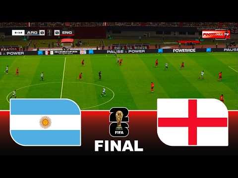 ARGENTINA vs ENGLAND - FIFA WORLD CUP 2026 FINAL | Full Match All Goals | Pes 21 Gameplay Simulation
