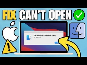 How To Fix This Application Cannot Be Opened (Mac)