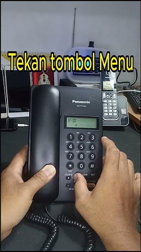 Seting Tanggal dan Jam / Seting Date and Time Telepon Panasonic KX-T7705 #shorts