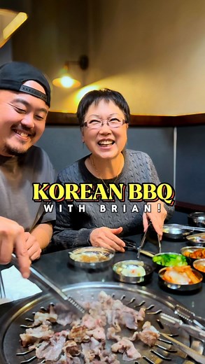 Brian was surprised at the quality of Korean BBQ in Portland! 🤯 (also slight flash warning at the 0:50 mark) #korean #koreanbbq #kbbq #portland #familytime #reunion | The Korean Mama