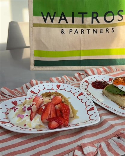 Even Valentine's Day breakfast calls for our cute heart crumpets and their favourite toppings ❤️ | Waitrose & Partners