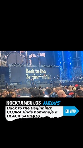 279 reactions · 29 shares | Los poderosos Gojira demoliendo el escenario con una versión de "Under The Sun" de Black Sabbath  Seguimos viviendo en directo este homenaje a los padres del metal 落 #gojira #gojiraofficial #gojiraband #blacksabbath #backtothebeginning | Rocktambulos | Facebook