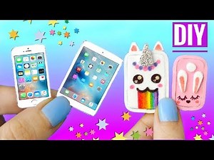 DIY MINIATURE PHONE, TABLET + PHONE CASES